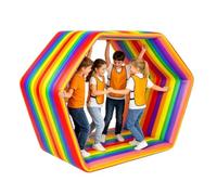 Genérico Juegos de Team Building | 210D Tela Oxford Colorida Carnaval al Aire Libre | Alfombrilla Juegos Cooperativos | para reunión Familiar día campestre y en