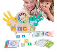 Genérico Juegos Educativos De Matemáticas para Primera Infancia | Tablero Reloj Juegos Matemáticos para Niños,Suministros Educativos Tempranos para Aula Hogar Jardín Infantil