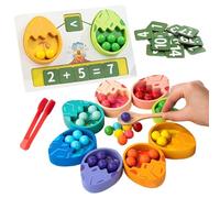 Genérico Juegos Educativos Matemáticos,Juego Educativo De Pellizcar Con Perlas | Juegos Coincidencia De Colores - Para El Aprendizaje De Matemáticas Y Motricidad Fina En La Escuela