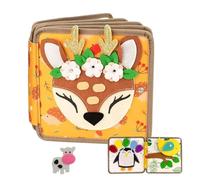 Generico Juegos Ocupados para Niños Pequeños,Libro Táctil Actividades para Niños - Actividad Sensorial Educativa Temprana, Mesa de Desarrollo para Juego Tranquilo en Viaje y Casa