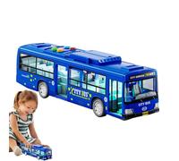 Genérico JuGguete de autTobús de la Ciudad: Modelo de auTtobús de Diecast, vehículo de Empuje y Go, de jugGuete para niños | Realista con Puertas de Apertura y Poder de fricción