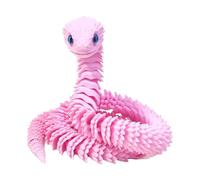 Genérico Juguete Antiestrés De Serpiente Impreso En 3D | Juguetes Antiestrés De Animales Impresos En 3D - Decoración para Bromas, Escritorio, Mesa, Estantería, Coche y Espacios Interiores