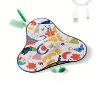 Genérico Juguete Automático para Gatos - Juego De Ejercicio Silencioso con Cebadores Ocultos En Movimiento - Juguetes Activos Recargables De Gatos - para Juego en Solitario en Sala de Estar Cocina y