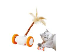 Generico Juguete automatizado para gatos - Juguete para animales en movimiento que juega solo con LED y cola ardiente, interactivo recargable por USB para gatitos para rizos