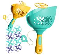 Genérico Juguete Blando de platillo Volador, lanzado a Mano con Cuerda， Flying Discs, Compatible with Portable Foot Toys, Vibrant Colors, Durable Material for Outdoor Games and Kids (3)