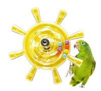 Genérico Juguete colorido para periquitos en jaula - Rueda interactiva colorida con sonajero y peonza, juguete de actividad estimulante para loros | de actividad Estimulante para periquitos, periquito