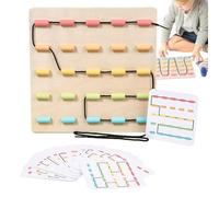 Genérico Juguete con Cordones a Juego de Colores,Juguete con Cordones para niños pequeños | de Cuerda de Madera para Aprender el Color, de Cuerda Preescolar, Juguetes de de Habilidades