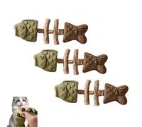Genérico Juguete Creativo para Gatos con Forma de Espina de Pescado, con Hierba gatera, Que cuida la Salud Dental de tu Gato y Ofrece Funciones de Entretenimiento. (3Surtido)