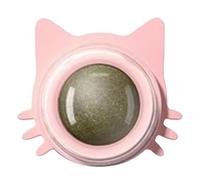 Generico Juguete de bola de gato - Divertido, lamer | Bola giratoria para aperitivos para gatos | Jugar al gatito para masticar y limpiar los dientes para gatos pequeños y paredes