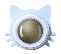 Generico Juguete de bola de gato - Divertido, lamer | Bola giratoria para aperitivos para gatos | Jugar al gatito para masticar y limpiar los dientes para gatos pequeños y paredes