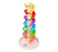 Genérico Juguete De Caída De Bolas De Madera con Árbol Musical, Torre Colorida De Bolas Rodantes, Árbol De Sonido con Bolaas | Leaf Track Bead Trees Toy para La Coordinación Mano- Tiempo De Juego