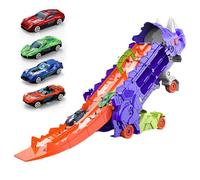 Generico Juguete de camión de dinosaurios de transporte, camión de dinosaurios portátil - Juguete de transporte,Camión de dinosaurio juguete para niños, de pliegev