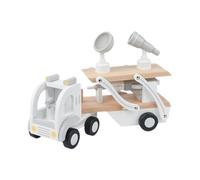 Genérico Juguete de Camión Portacoches - Juguete Educativo con Cohete Transportador Desmontable, De Camión Transportador - para Niños y Niñas Vehículos de Construcción y Juego