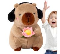 Genérico Juguete de Capybara - Cojín de Animal Suave, Adorable Figura de Capybara de 24,9 cm, Acento de Confort Decorativo con Textura de Tejido Suave | Pantalla Relajante para Espacios