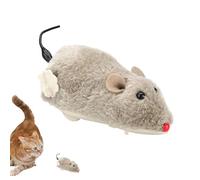 Generico Juguete de carga para gato - (13 cm) Ratón de peluche realista corriendo | Juego interactivo para caza y bromas | Estimulación física y mental para y gato adulto (Color aleatorio)