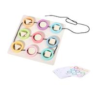 Genérico Juguete de Cordones de Madera, Juguete de Cordones a Juego de Colores, de Cuerda de Madera para Aprender el Color - de Cuerda Preescolar, Juguetes de de Habilidades motoras Fin