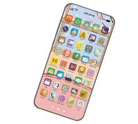 Genérico Juguete de Cuentos con Pantalla Táctil | Juguete Interactivo con Efectos De Luz Deslumbrantes,Teléfono con Luces Deslumbrantes Recargable para Aprendizaje y Juego en Casa