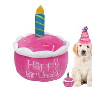 Generico Juguete De Cumpleaños Para Perros, Juguete Sombrero - Regalo De Peluche Cachorro Cachorro Cupcake, Regalos De Cumpleaños Creativos Para Perros Chico Chica, Juguete De Mas