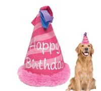 Genérico Juguete de cumpleaños para Perros - Masticable con Forma de Postre de celebración de Felpa, diseño de golosina para chirriante | Juguete masticable de Felpa para Cachorros, Pastel d