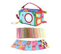 Genérico Juguete De De Pañuelos para Bebé - Libro Educativo De Tela con Mordedor | Juguete Resistente A Las Rasgaduras | para Niño Viaje Niña Bebé Avión Pascua Niños De 9 A 12 Meses Navidad Coche