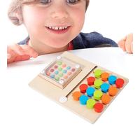 Genérico Juguete De Deslizante,Juego De Mesa De Madera con Bolas Agitadoras,Deslizante De Emparejamiento De Colores Y Formas - para Niños Niñas Hogar Niño Preescolar Infantil Aula