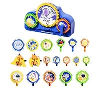 Generico Juguete de engranajes - Juego de construcción educativo eléctrico y manual, de construcción con engranajes eléctricos | para niños niñas familia amigos estudiantes casa interior estudio