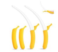 Genérico Juguete de Espada de plátano Impreso en 3D, Varita de plátano Extensible retráctil, Espada de utilería Divertida para Juegos de rol y Alivio del estrés (2pcs)