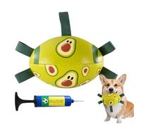 Genérico Juguete de Fútbol para Perros | Balón Deportivo para Masticar Interactivo,con Correas Bolas Interactivas para Perros | para Razas Pequeñas Medianas Grandes Salud Ejercicio Parque