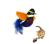 Generico Juguete de gato que golpea | Juguete de gato canto de peluche interactivo para juego en interiores | Sonidos y movimientos de pájaros realistas | Juguete de juego para gatitos y gatos