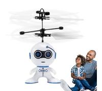 Genérico Juguete De Mosca Robot - Helicóptero De Control Remoto RC Robot - Favores De Fiesta con Control Remoto, Juguetes Voladores Seguros para Niños, Niñas, Interiores A Partir De 3 Años