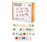 Genérico Juguete de ortografía, Juego de Palabras, de Aprendizaje del Alfabeto, 3.54x0.79x0.2 Pulgadas, diseño Educativo Interactivo, Herramienta de enseñanza Divertida para niños práctica Escolar