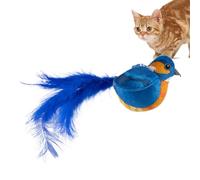 Genérico Juguete De Pájaro para Gatos,Gorjeo Y Aleteo De Alas Lindo - Pájaro Juguete para Gatos Que Aletea,para Estimulación Mental Ejercicio Físico del Aburrimiento Interior Exterior