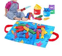 Genérico Juguete de para Niños | Juego Educativo Sensorial 10 en 1 con Vasos Apilables | Set de Juguetes de Tela de para Niños - para Aprender a Contar Números, Clasificar Colores, y Niñas de 1 a 3