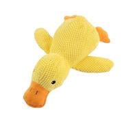 Genérico Juguete de Pato Chirriante de Felpa - Interactivo para la dentición de Cachorros de 32 cm, compañero Suave y para Razas pequeñas, Satisfacción del Instinto de Masticar | Entrenamiento
