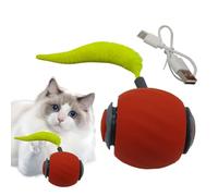 Genérico Juguete De Pelota para Gatos - Pelotas con Cola Que Ruedan Y Se Mueven | Juguetes de Enriquecimiento Felino | para Juego Caza Ejercicio Y Entretenimiento Indoor para Gatitos