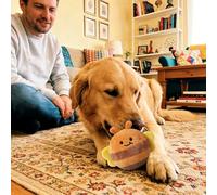 Genérico Juguete de Pelota para Perros | Bola de Peluche Rodante para Morder Mascotas,Juego De Rodar para Cachorros - para Alivio de Aburrimiento, Entrenamiento, Juego y Ejercicio Interior Exterior