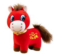 Generico Juguete de peluche a caballo | 25 centímetros Pluche 2026 | Muñeca colectiva china para el jefe de familia para la sala de estar de los niños habitaciones para viajes