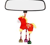 Genérico Juguete De Peluche De Caballo Relleno - Rojo Colgable con Decoración De Campana,2026 Muñeca De Caballo De Peluche - para Hogar Sala de Estar Puerta Ventana Pared Porche y Bolso