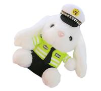 Genérico Juguete De Peluche De Conejito De Oficial De Policía - Decoración De Conejo De Peluche para El Exterior del Coche | Linda Mascota De Auto, Decoración del Baúl O Interior Ddel Hogar