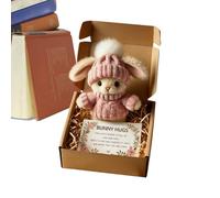 Genérico Juguete De Peluche De Conejo | Muñeco De Conejo Coleccionable Portátil | Juguetes de Peluche para Niños,para Niños Cumpleaños Navidad Pascua San Valentín Interior Escritorio Sofá