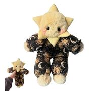 Genérico Juguete de Peluche de Estrella: muñeca Linda y para, Almohada Peluche Celestial, cojín Galaxia Sonriente, decoración estética la habitación, compañero Junto a la Cama, Sol limón