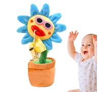 Genérico Juguete De Peluche De Girasol Luminoso - JugueteDe Grabación Que Habla Saxofón De Música Suave JugueteeDee Peluche Interactivo | Almohada Regalo De Fiesta para Niños A Partir De 18 Meses con