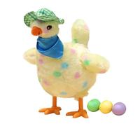 Generico Juguete de peluche de pollo eléctrico, gallina musical de peluche con música, juguete de gallina que pone huevos para enseñar en clase, , interacción padre-hijo