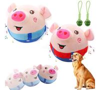 Genérico Juguete de Peluche para Mascotas, Interactivo, con Forma de Cerdo Que Rebota, Lavable y Chirriante, para Perros Pequeños y Medianos (2PCS, Standard)
