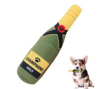 Genérico Juguete de peluche para perro con forma de vino de 2 piezas de juguete chillón para perro, 22 cm algodón PP resistente a la masticación regalos cachorros, pequeños medianos y grandes animales