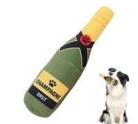 Genérico Juguete de peluche para perro con forma de vino de 2 piezas de juguete chillón para perro, 22 cm algodón PP resistente a la masticación regalos cachorros, pequeños medianos y grandes animales