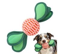 Genérico Juguete de Perro con Chirriador - Pelota con Sonido Calmante Forma de Caramelo para Cachorros | Juguetes Resistentes para Masticadores Activos,para Juego y Ejercicio en Interior