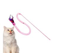 Genérico Juguete de Vara para Gatos con Plumas Que Hace Ruido