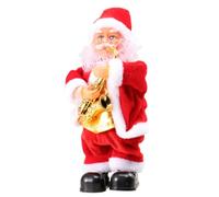 Genérico Juguete Eléctrico Plástico y Tela de Papá Noel para Navidad Música y Movimiento Varios Estilos Adecuado para Decoración y Ambiente Navideño Varios Estilos