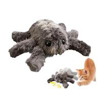 Genérico Juguete electrónico de Gato,Araña Peluche con Activación Automática por Movimiento - Juguete Interactivo Felino - para Dormitorio Tras Comer Tiempo a Zona de Juegos